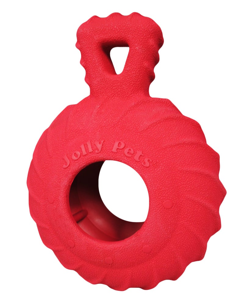 Jolly Pets 4.5"" Jolly Tuff Treader, Red, JTR22 - Image 1